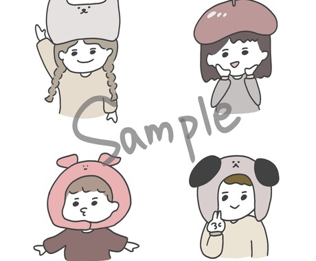 最短即日であなただけのゆるかわアイコンを描きます あなたのSNSアイコンを可愛くアレンジしてみませんか？ イメージ2