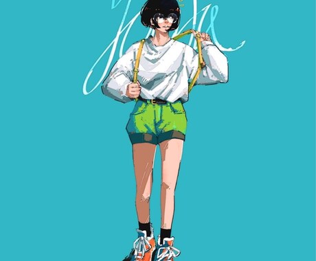 お洒落な1枚イラストを描きます お洒落＆かわいさのあるイラストが好きな方にオススメします イメージ2