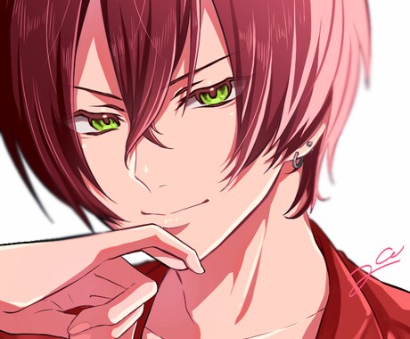 配信やMVに使えるイラストを描きます 目力と色気のあるキリッとしたイラストが欲しい方必見！ イメージ2