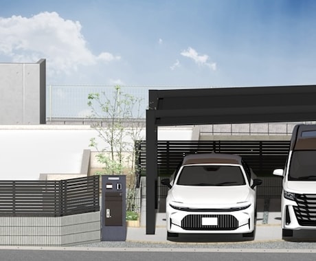 外構の図面、パース作成します 図面から外構レイアウトを作成します。現場調査以外は全国対応 イメージ2