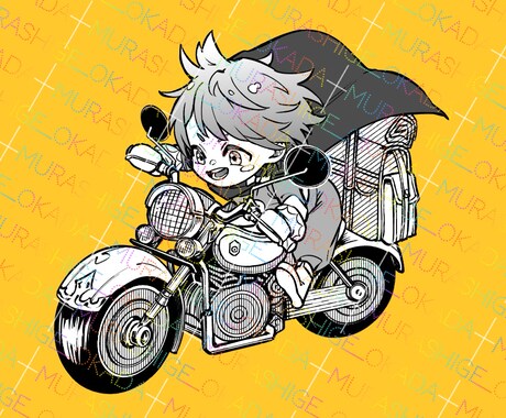 漫画のようなパッキリ白黒絵で制作します SNSアイコン、サムネ、動画内イラストなど1枚絵を提供 イメージ2