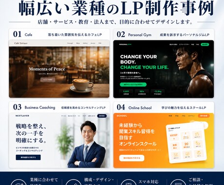 集客・お問い合わせにつながるLP制作します 構成・デザイン・コーディングまで一括対応 イメージ2