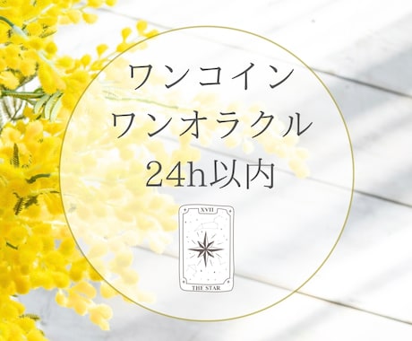 24時間以内にワンコインでお悩みを鑑定します ワンオラクルでクイック鑑定！知りたい答えをお届けします イメージ1