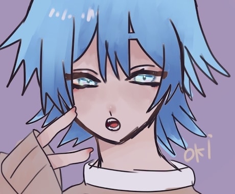 二千円からの有料イラスト依頼を受け付けてます シンプルな絵でアイコンやヘッダーに使える絵を描きます。 イメージ2