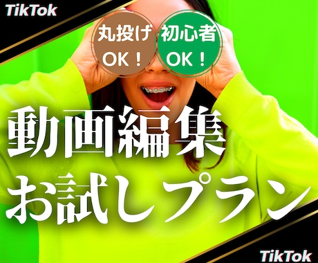 丸投げOK！お試し価格で早くて綺麗な動画を作ります TikTokミリオン再生数達成マーケターによる運用サポート付 イメージ1