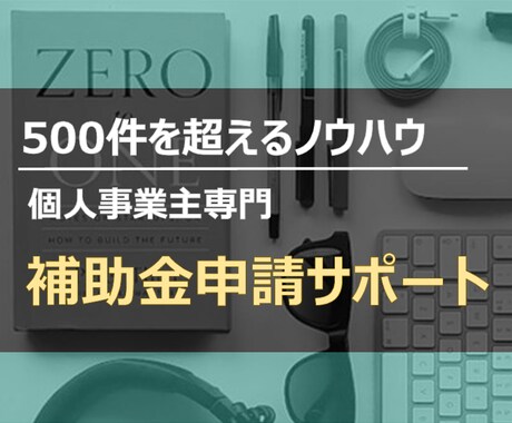 補助金【低感染リスク型】 提出書類作成します 【小規模事業者持続化補助金】【個人事業主の申請に特化】 イメージ1