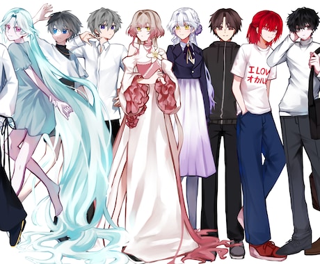 立ち絵イラストを制作します 5日〜1週間以内に納品可能です イメージ2