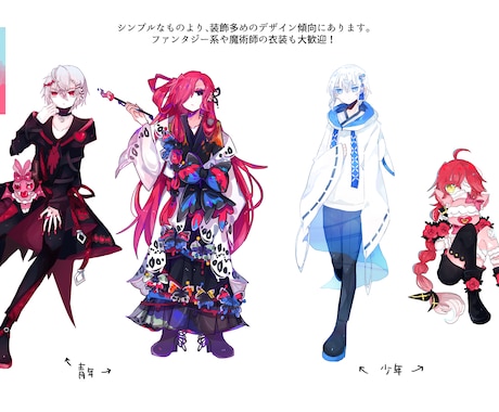 男性キャラクターの立ち絵制作・デザイン承ります 少年・青年の立ち絵・キャラクターデザイン承ります！ イメージ2