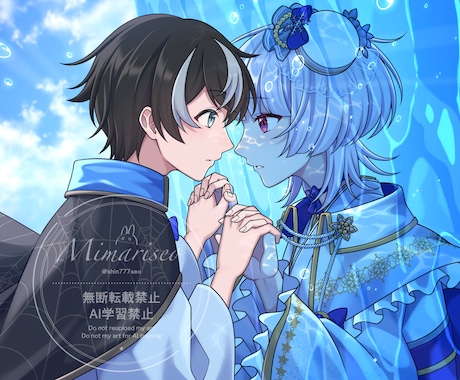 １枚絵・アイコン等◆生き生きしたイラスト描きます キラキラとした表情のキャラクターデザインが得意です！ イメージ2