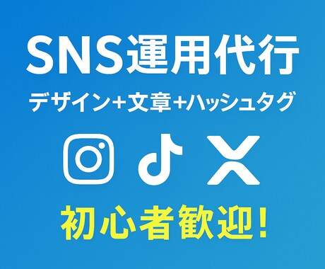 初心者歓迎！SNS投稿作成お手伝いします 初心者の方大歓迎！SNS運用代行 イメージ1