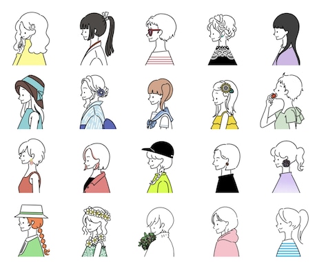 商用利用OKシンプルお洒落なアイコン作成します ラフの修正は無制限で承ります！ イメージ2