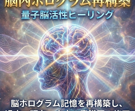 脳内ホログラム再構築　量子脳活性ヒーリングします 脳ホログラム記憶を再構築し、 過去・現在・未来の意識歪み修正 イメージ1