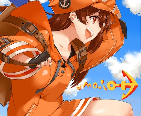 バストアップ（腰上）のイラストを描きます パリっとしたアニメ塗りで格好良く仕上げます！ イメージ1