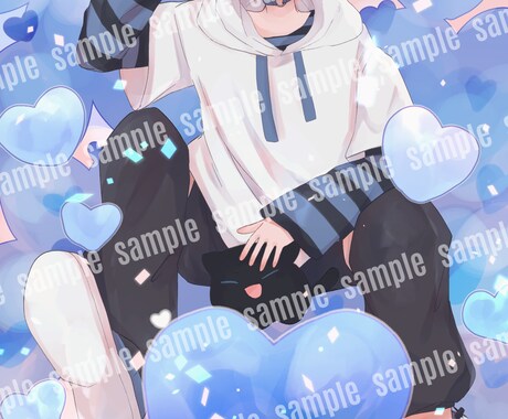 かわいい等身イラスト制作承ります アイコン、MVイラストに！心を込めて描かせていただきます！ イメージ2