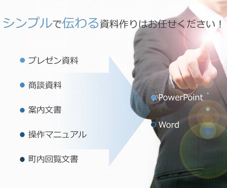 シンプルで伝わる資料作りをサポートします シンプルで伝わりやすい資料に改善したい方へ イメージ1