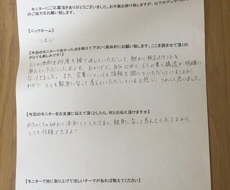 ＥＳ添削：人事部が会いたくなるＥＳに添削します ～ＥＳ合否は数秒で決まるってご存知ですか、ＥＳを魅力的に変身 イメージ2