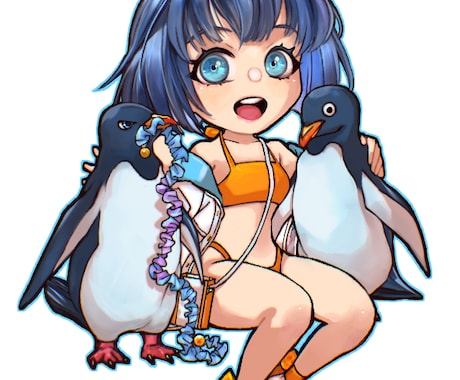 グッズにも最適！ちびキャライラスト製作致します 目に留まるような、魅力的なイラストをご提供いたします。 イメージ1