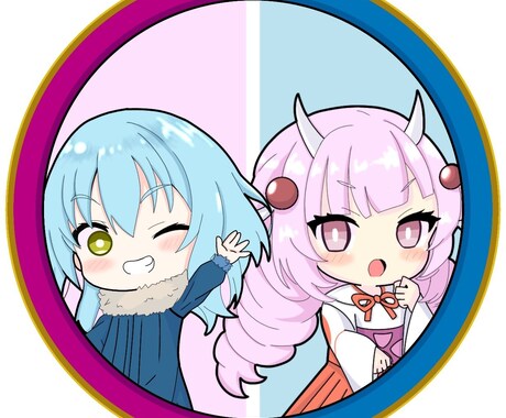 アイコン描かせて頂きます 可愛いイラスト描きます缶バッジ等にも使えます。 イメージ2