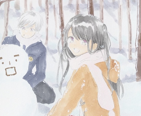 コピックでゆるふわなオリジナルイラスト制作します イメージ1