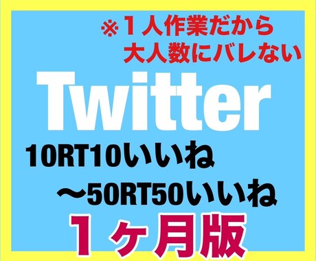 Twitter拡散！Twitter宣伝します ▶︎1ヶ月毎日10RT10いいね〜50RT50いいねします！ イメージ1