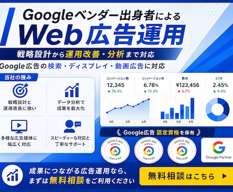認定資格者がGoogle広告運用代行します イメージ1