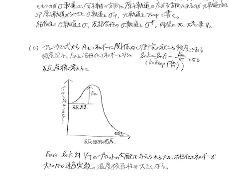 東工大　理学院　化学系　院試　解答