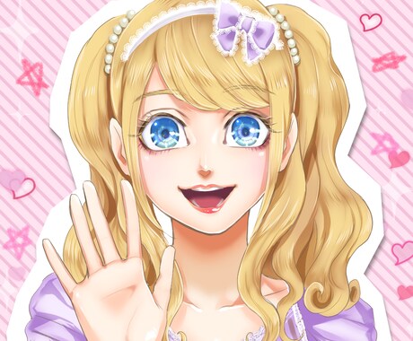 綺麗めSNSアイコン描きます サンプルのようなデジタル作画のアイコン描きます イメージ2