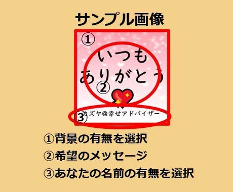 プレゼント用に使用するメッセージ画像作成代行します Twitter集客にも利用できる一石二鳥のメッセージ画像だよ イメージ2