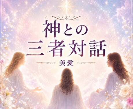 神との三者対話ー片思い・複雑愛など神が聞き答えます 神と共に神と一体の美愛が魂を見ながら予知予見相手の本音を聞く イメージ1