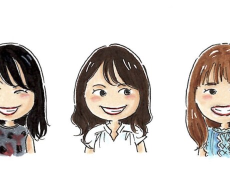 手描きでやさしいタッチの似顔絵描きます 特別な日、大切な人に似顔絵をプレゼントしませんか？ イメージ2