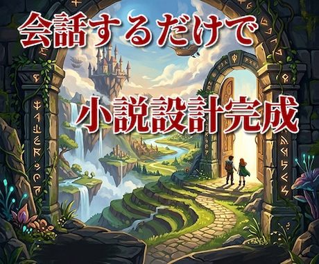 小説執筆設計GPTsを販売します 会話するだけで物語設計が完成します イメージ1