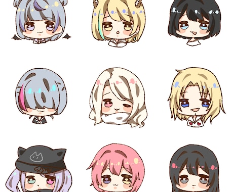 SNSのアイコンかきます 可愛いアイコンならまかせてください。 イメージ1