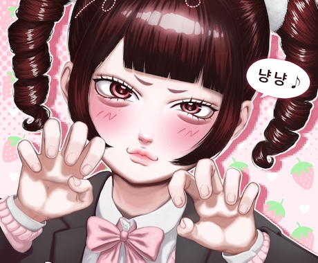 地雷系･量産型 / 可愛い女の子描きます 商用利用️⭕️アイコン・MV等、様々な用途にご利用頂けます。 イメージ1