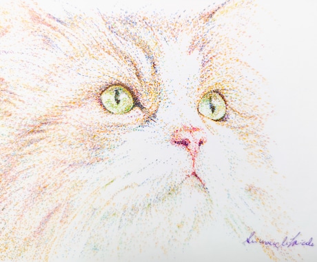 ペットの絵画制作します サイズ15㎝以下でペン画の実物を納品させていただきます。 イメージ2