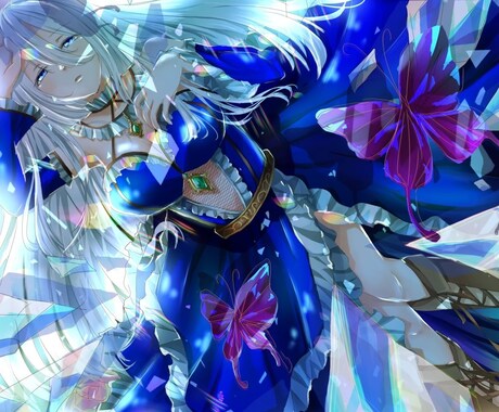 美少女の【繊細】で【美しい】な絵を低価格で描きます 美少女の繊細で綺麗なイラストをできるだけ低価格で提供します イメージ2