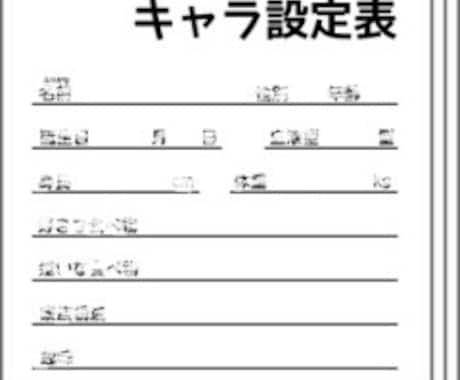 キャラクター設定・構成、考えます クリエイターの方、キャラや構成で困っていませんか？ イメージ1