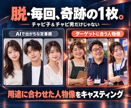 どこかで見たAI顔じゃない出演者で動画を作ります イメージ1