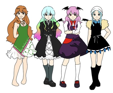 可愛いオリジナリティある少女のキャラデザ承ります 個性あふれるデザインで創り上げられるオリジナル少女！ イメージ2