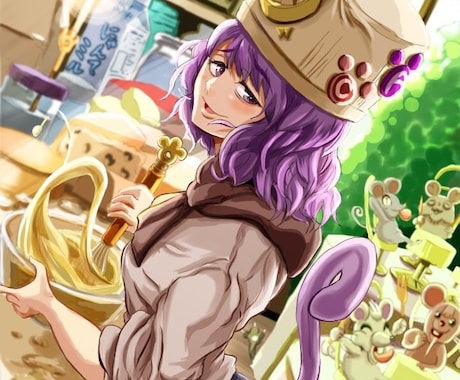 一枚絵・デジタルイラストの制作を引き受けます いつまでも見てられるようなイラストに仕上げます！！ イメージ1