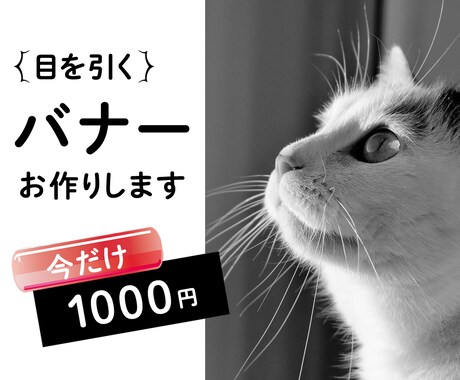 Web用バナー作成します 親身に低価格で対応いたします！ イメージ1