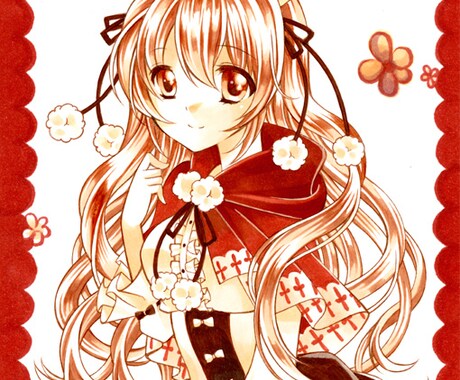 手描きの一点物のイラスト描きます アニメ等のイラストが好きな人にオススメです イメージ2