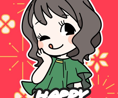 シンプルでかわいい似顔絵を描かせていただきます アイコンなどにぴったりのイラストをお作りいたします！ イメージ1