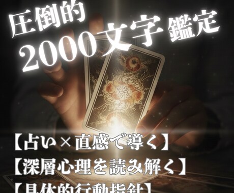 人生を好転させる行動戦略を導き出します 「なぜ？」に答える論理的鑑定書 イメージ1