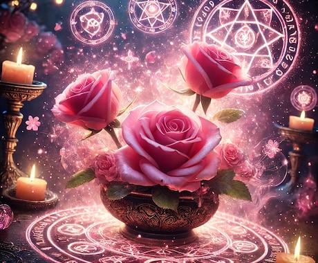 薔薇の魔術であなたを愛され体質にします 愛の波動に包まれると、自然と愛されてしまうようになります イメージ1