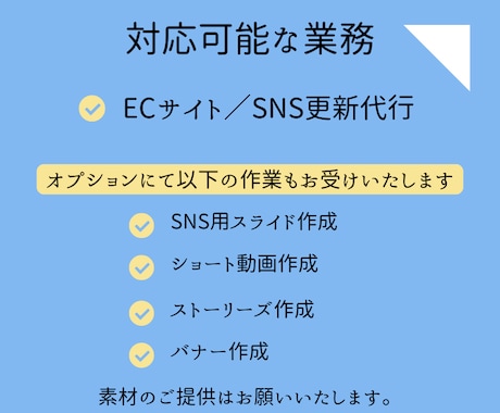 ECサイト・SNSのサポート業務をお受けいたします 更新を頻度を上げて動きのあるページを生み出します！ イメージ2
