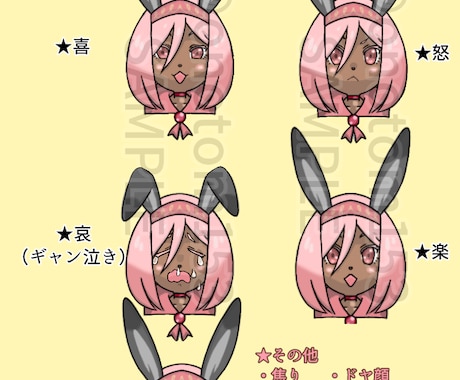 アイコン、VTuberミニキャライラスト作成します ドット絵、デフォルメ、VTuber用設定画も作成お手伝い！ イメージ2