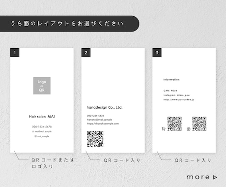 印刷込み！シンプル似顔絵入りモノクロ名刺作成します 人とのコミュニケーションが楽しみになる名刺をお届け☺︎ イメージ2