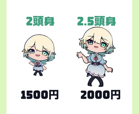 可愛いちびキャラ（SDキャラ）制作いたします 初回限定3〜4日納品OK！修正無制限！ イメージ2