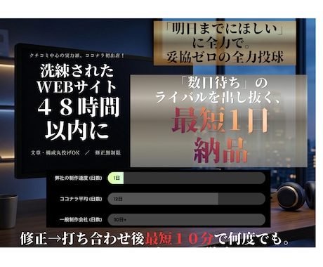 丸投げもOK！爆速でWebサイト制作します イメージ1