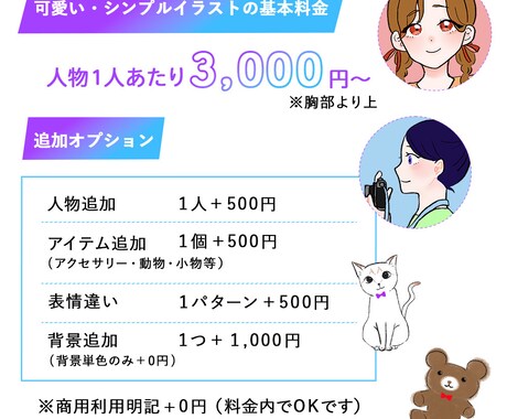 やさしいタッチのアイコン・イラスト制作できます 【商用OK】SNS・名刺・HPなど、幅広く使用可能です イメージ2